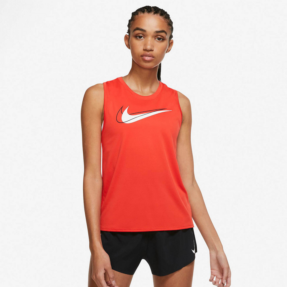 Nike Swoosh Γυναικεία Αμάνικη Μπλούζα για Τρέξιμο
