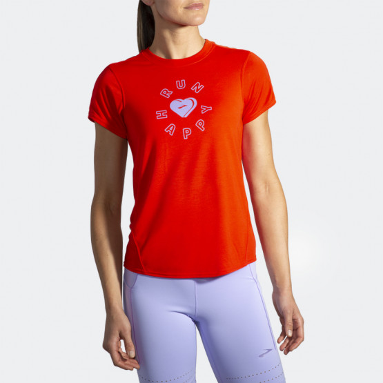 Brooks Distance Graphic Short Sleeve Γυναικείο Running T-shirt