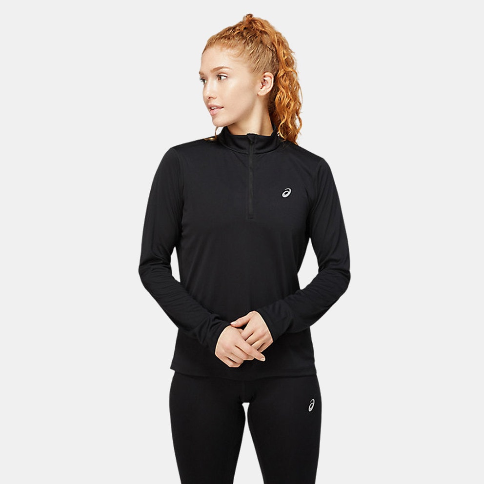 Asics Core 1/2 Zip Top Women's Blouse with Long Sleeves