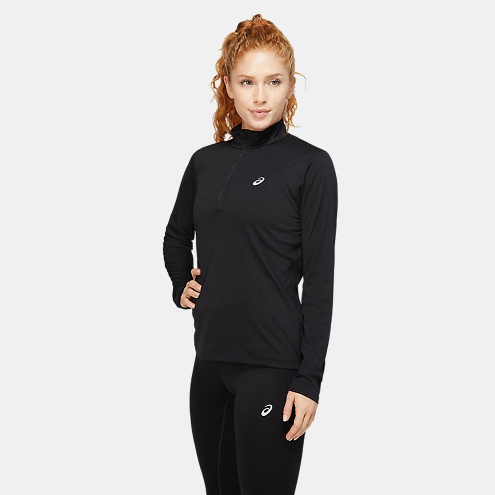 Asics Core 1/2 Zip Top Women's Blouse with Long Sleeves