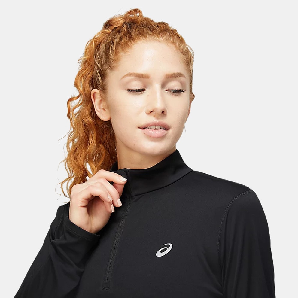 Asics Core 1/2 Zip Top Women's Blouse with Long Sleeves