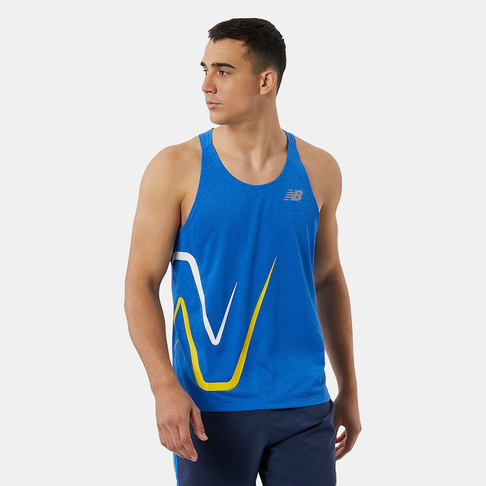 New Balance Graphic Impact Run Singlet Men's Sleeveless T-shirt