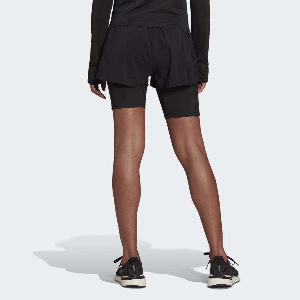 adidas Performance Run Icons Two-in-One Γυναικείο Σορτς για Τρέξιμο