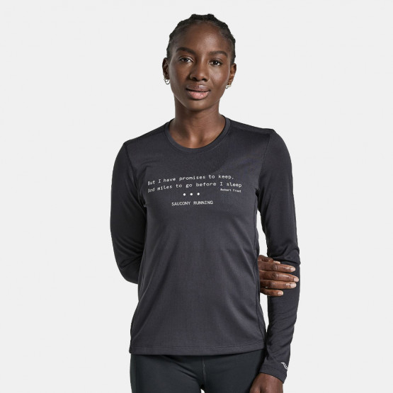 Saucony Stopwatch Graphic Long Women's Long Sleeves T-shirt