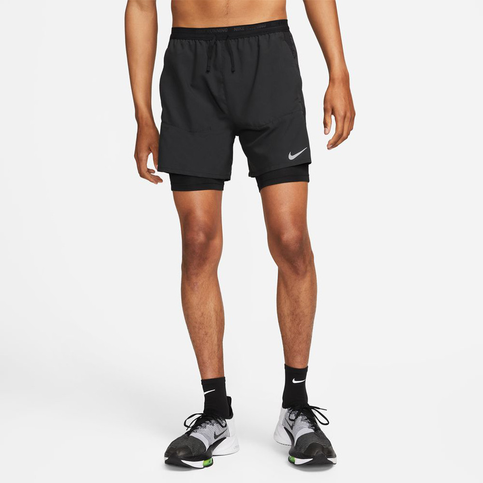 Nike Dri-FIT Stride Ανδρικό σορτς για τρέξιμο 2 σε 1 18 cm