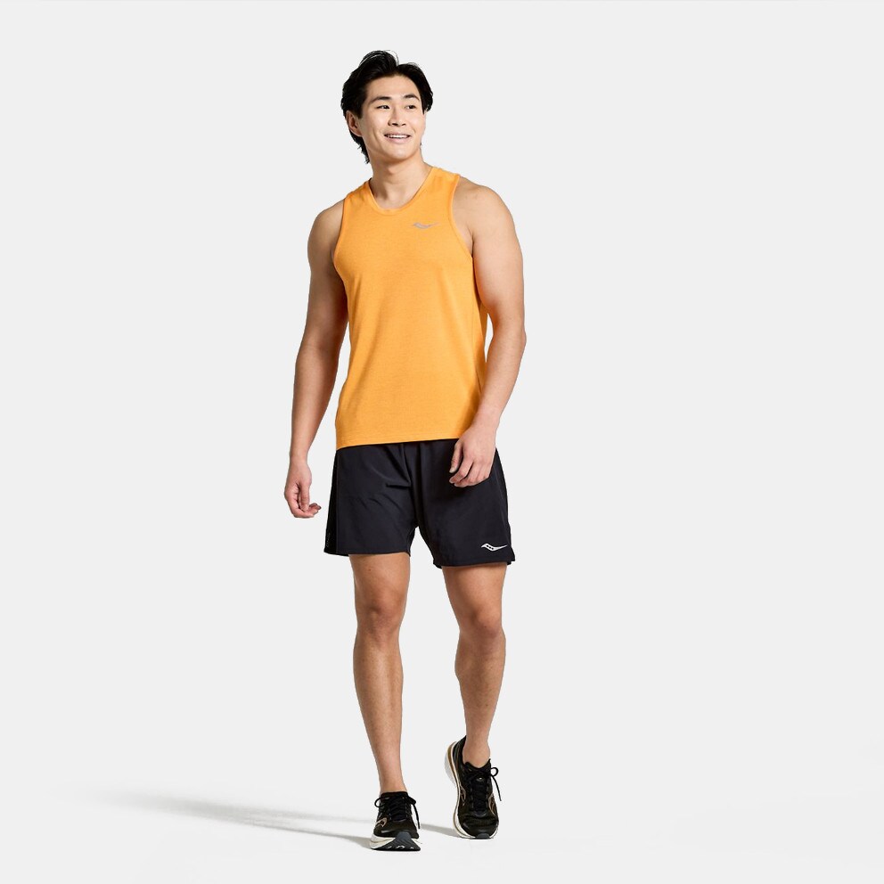 Saucony Stopwatch Singlet Ανδρική Αμάνικη Μπλούζα