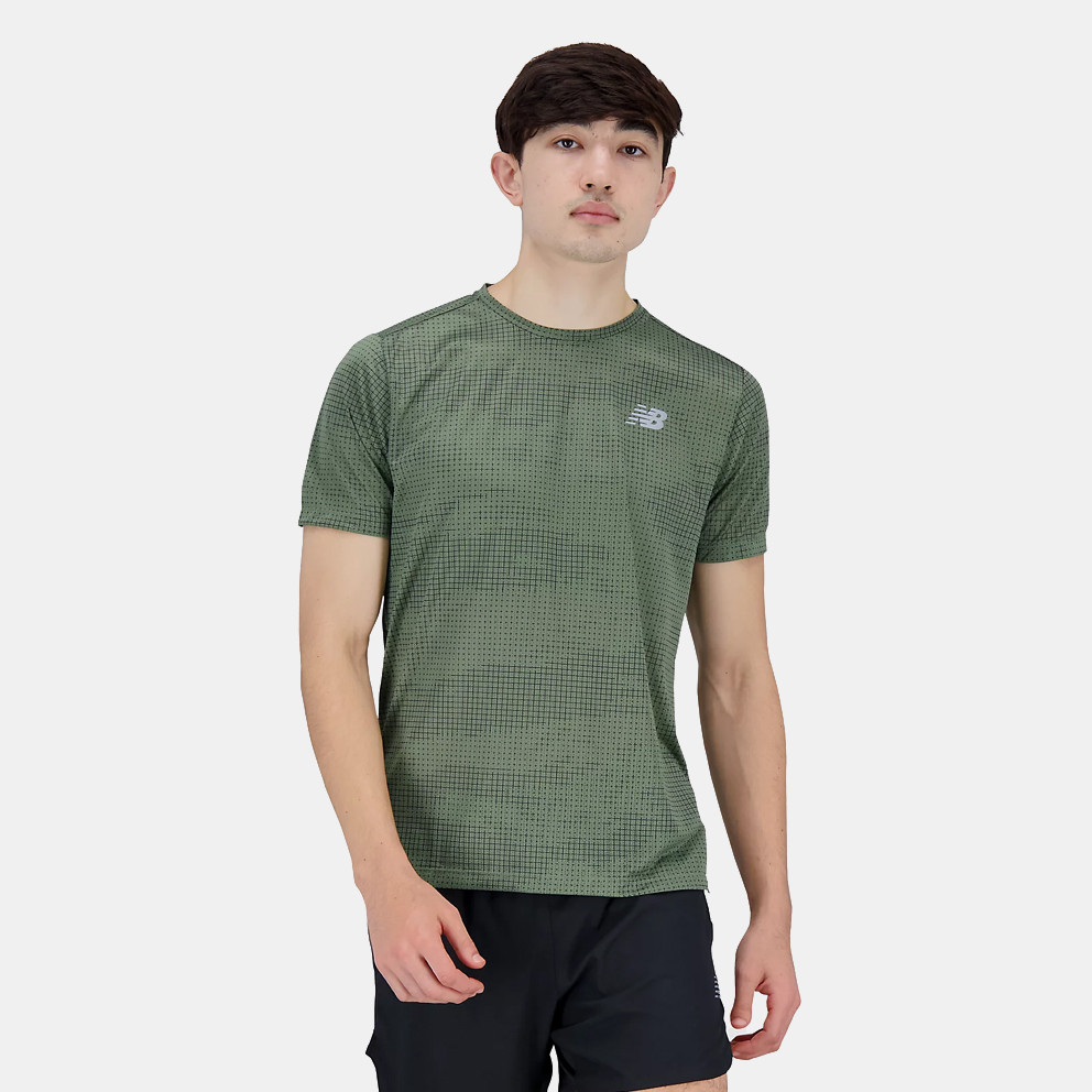 New Balance Printed Impact Run Ανδρικό T-Shirt