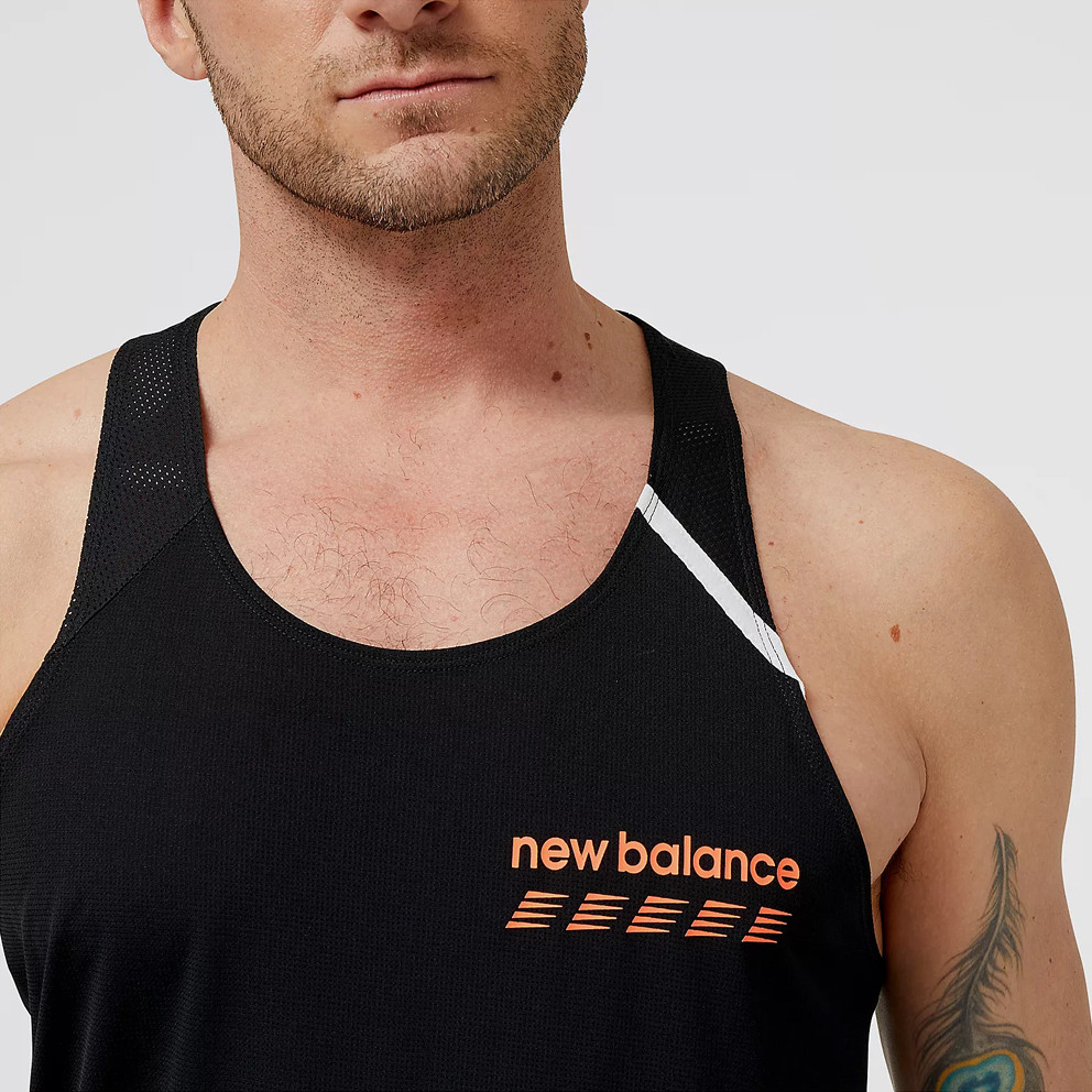 New Balance Accelerate Pacer Singlet Ανδρική Αμάνικη Μπλούζα