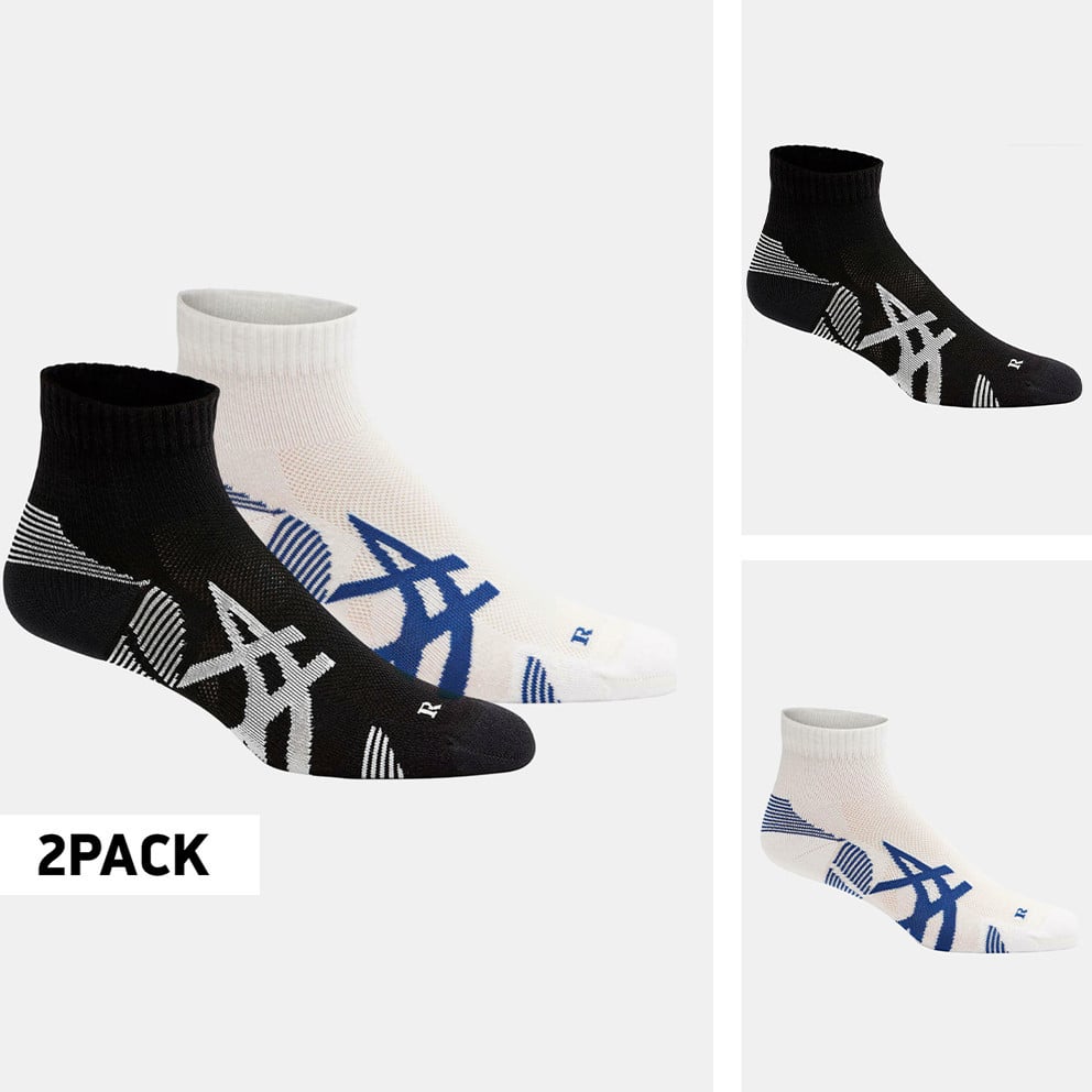 Asics 2-Pack Cushion Run Quarter Unisex Κάλτσες