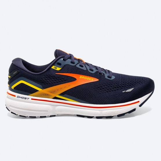 Brooks Ghost 15 Peacoat/Red/Yellow Παπουτσι Ανδρικ