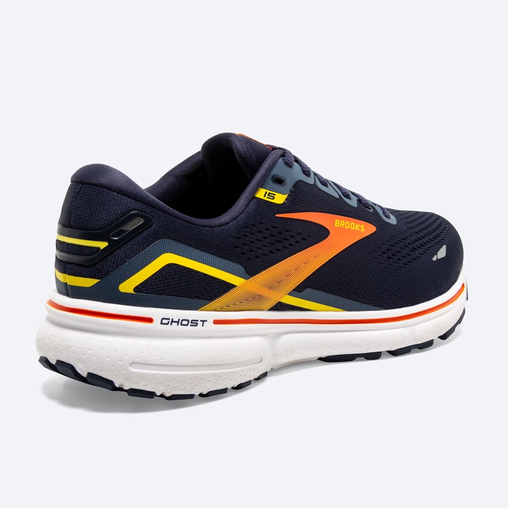 Brooks Ghost 15 Peacoat/Red/Yellow Παπουτσι Ανδρικ