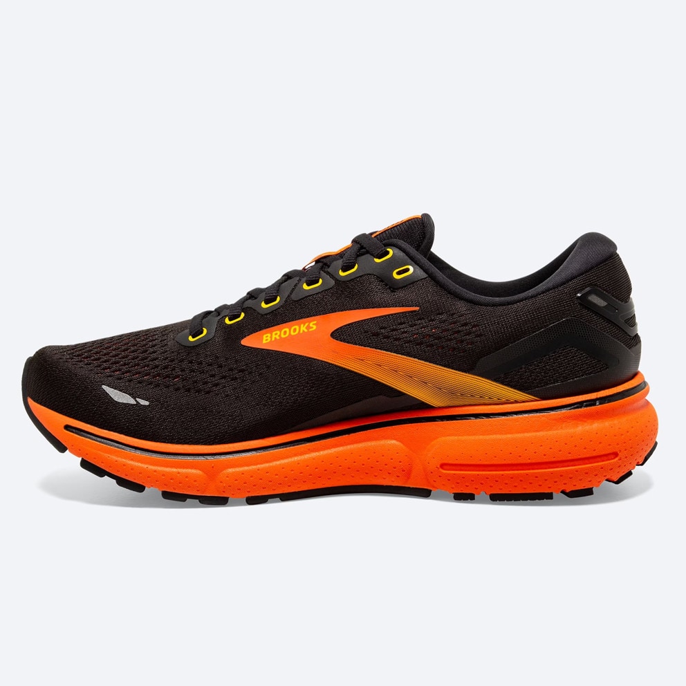 Brooks Ghost 15 Black/Yellow/Red Παπουτσι Ανδρικο