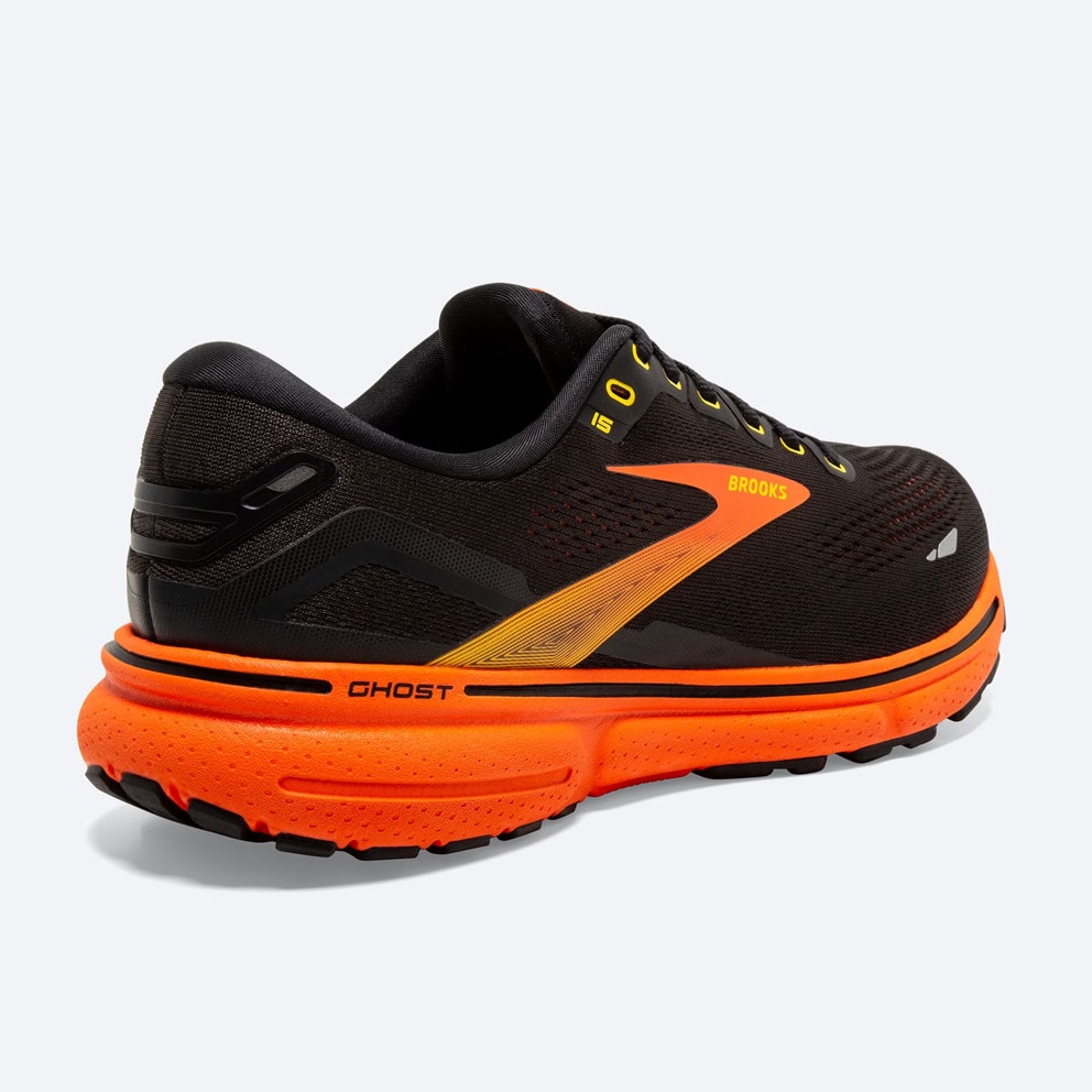 Brooks Ghost 15 Black/Yellow/Red Παπουτσι Ανδρικο